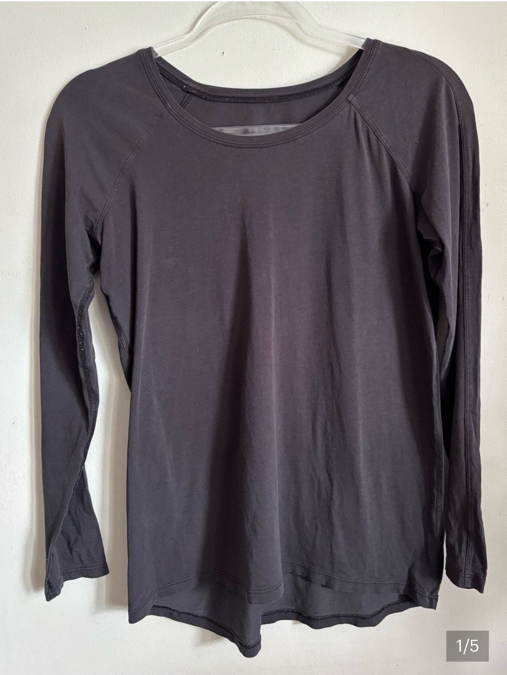 Lululemon Black Long Sleeve Crew Shirt